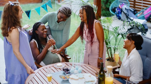 baby shower at someone's home