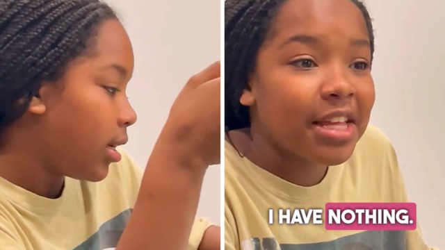 Screenshots from a TikTok lesson on budgeting