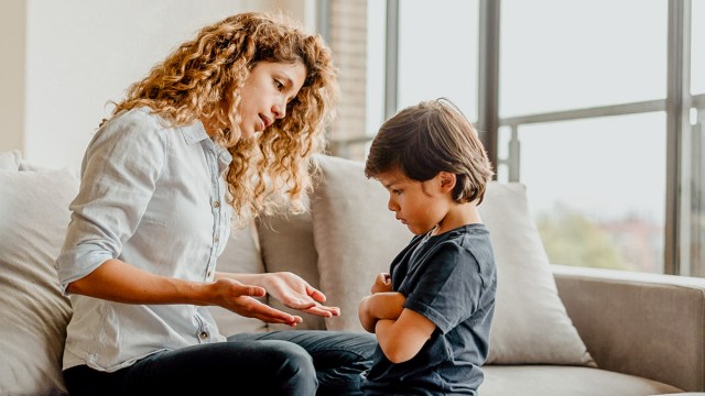 mom saying something that is secretly undermining her kid's self confidence