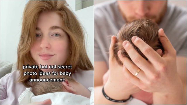 A mom shares photo poses for keeping your baby's face private