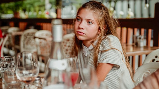 teen girl annoyed by her parents