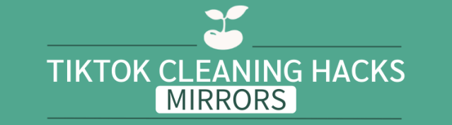 tiktok cleaning hacks mirrors